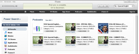 iTunes VOA Special English